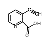 CAS 登录号：219623-05-9， 3-乙炔基-2-吡啶羧酸