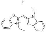 CAS 登录号：2197-01-5， 3-乙基-2-[(Z)-(3-乙基-1,3-苯并噻唑-2-亚基)甲基]-1,3-苯并噻唑-3-鎓碘化物