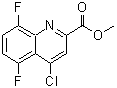 CAS 登录号：219949-93-6， 4-氯-5,8-二氟-2-喹啉羧酸甲酯