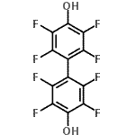 结构式 CAS# 2200-70-6, 2,2',3,3',5,5',6,6'-八氟-4,4'-联苯二醇