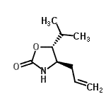 CAS 登录号：220326-83-0， (4R,5R)-4-烯丙基-5-异丙基-1,3-恶唑烷-2-酮