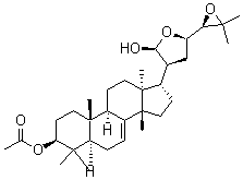 CAS 登录号：22046-06-6， (13alpha,14beta,17S,20S,21S,23R,24R)-21,23:24,25-二环氧-5alpha-羊毛甾-7-烯-3beta,21-二醇 3-乙酸酯