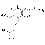 CAS#: 22048-15-3, 3-Ethyl-7-Methoxy-4-(3-Methylbutoxy)-2(1H)-Quinolinone