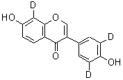 CAS 登录号：220930-96-1， 7-羟基-3-[4-羟基(3,5-<sup>2</sup>H<sub>2</sub>)苯基](8-<sup>2</sup>H)-4H-苯并吡喃-4-酮