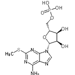 CAS 登录号：22140-20-1， 2-(甲硫基)腺苷5'-(磷酸二氢酯)