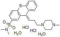 CAS 登录号：22189-31-7， 氨砜噻吨二盐酸盐二水合物