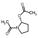 CAS 登录号：221911-62-2， (2R)-1-乙酰基-2-吡咯烷基乙酸酯