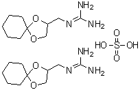 CAS 登录号：22195-34-2， 胍那决尔硫酸盐