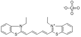 CAS 登录号：22268-65-1， 3,3'-二乙基-2,2'-硫杂二碳菁高氯酸盐