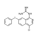 CAS 登录号：223671-95-2， 1-[4-氯-7-(苯基硫基)-1-异喹啉基]胍