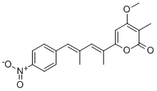 CAS 登录号：22388-89-2， 6-[(1E,3E)-1,3-二甲基-4-(4-硝基苯基)-1,3-丁二烯基]-4-甲氧基-3-甲基-2H-吡喃-2-酮