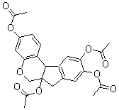 CAS#: 2241-61-4, (3,9,10-Triacetyloxy-7,11b-Dihydro-6H-Indeno[2,1-c]Chromen-6alpha-Yl) Acetate