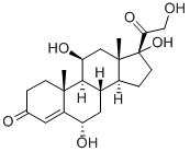 CAS 登录号：2242-98-0， (6A,11B)-6,11,17,21-四羟基-孕甾-4-烯-3,20-二酮