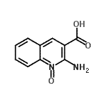 CAS 登录号：22483-84-7， 2-氨基-3-喹啉羧酸1-氧化物