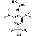 CAS 登录号：22503-15-7， N-[4-(2-甲基-2-丙基)-2,6-二硝基苯基]乙酰胺
