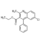 CAS#: 22609-01-4, Ethyl 6-Chloro-2-Methyl-4-Phenyl-3-Quinolinecarboxylate