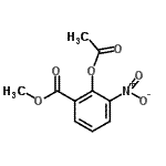 CAS 登录号：22621-42-7， 甲基2-乙酰氧基-3-硝基苯甲酸酯