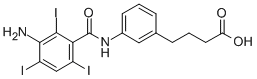 CAS 登录号：22708-53-8， 4-[3-(3-氨基-2,4,6-三碘苯甲酰胺基)苯基]丁酸