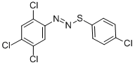 CAS 登录号：2274-74-0， (4-氯苯基)硫基-(2,4,5-三氯苯基)二氮烯