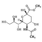 CAS#: 22900-11-4, Methyl (6R)-5-acetamido-3,5-dideoxy-6-[(1R,2R)-1,2,3-trihydroxypropyl]-alpha-L-threo-hex-2-ulopyranosonate