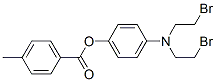 CAS 登录号：22954-16-1， [4-(二(2-溴乙基)氨基)苯基] 4-甲基苯甲酸酯