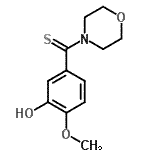 CAS#: 23015-41-0, (3-Hydroxy-4-Methoxyphenyl)(4-Morpholinyl)Methanethione