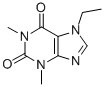 CAS 登录号：23043-88-1， 7-乙基茶碱