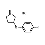CAS 登录号：23123-11-7， 3-(4-氟苯氧基)吡咯烷盐酸盐(1:1)