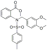 CAS 登录号：23145-61-1， 2-[N-(对甲苯基磺酰基)-N-(3,4-二甲氧基苄基)氨基]苯甲酸甲酯
