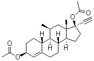 CAS 登录号：23163-51-1， 双醋甲异炔诺醇