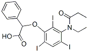 CAS 登录号：23189-39-1， 2-[3-(N-乙基丙酰基氨基)-2,4,6-三碘苯氧基]-2-苯基乙酸