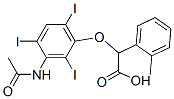 CAS 登录号：23197-58-2， 2-[3-(乙酰氨基)-2,4,6-三碘苯氧基]-2-(邻甲苯基)乙酸