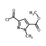 CAS 登录号：232281-29-7， 甲基3-(氯甲酰基)-1-甲基-1H-吡唑-5-羧酸酯
