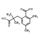 CAS 登录号：23342-29-2， 2-(2-羧基-2-甲基丙基)-4,6-二甲基苯甲酸