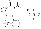 CAS 登录号：233766-75-1， N,N,N-三甲基-3-{[(2S)-1-{[(2-甲基-2-丙基)氧基]羰基}-2-氮杂环丁基]甲氧基}-2-吡啶铵三氟甲烷磺酸盐