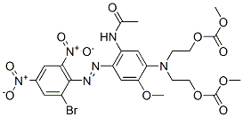 CAS#: 23422-33-5, Methyl 7-[5-Acetamido-4-[(2-Bromo-4,6-Dinitrophenyl)Azo]-2-Methoxyphenyl]-3-Oxo-2,4,10-Trioxa-7-Azaundecan-11-Oate