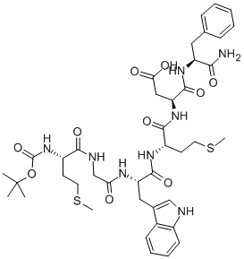 CAS#: 23446-11-9, 1-De(5-Oxo-L-Proline)-2-De-L-Glutamine-3-De-L-Asparticacid-4-De-L-Tyrosine-5-[N-[(1,1-Dimethylethoxy)Carbonyl]-L-Methionine]-Caerulein