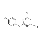 CAS 登录号：23497-36-1， 4-氯-N-(4-氯苯基)-6-甲基-2-嘧啶胺