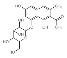 CAS#: 23566-96-3, 2-Acetyl-3-Methyl-8-(beta-D-Glucopyranosyloxy)-1,6-Naphthalenediol