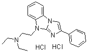 CAS#: 23572-32-9, 9-Diethylaminoethyl-2-phenyl-9H-imidazo[1,2-a]benzimidazole dihydrochloride