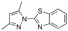 CAS 登录号：23615-60-3， 2-(3,5-二甲基-1H-吡唑-1-基)苯并噻唑