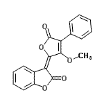CAS#: 23670-24-8, (3E)-3-(3-Methoxy-5-Oxo-4-Phenyl-2(5H)-Furanylidene)-1-Benzofuran-2(3H)-One