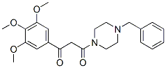 CAS 登录号：23776-23-0， 1-苄基-4-[1,3-二氧代-3-(3,4,5-三甲氧基苯基)丙基]哌嗪