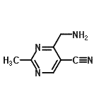 CAS 登录号：23822-38-0， 4-(氨基甲基)-2-甲基-5-嘧啶甲腈