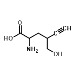 CAS#: 23840-13-3, 2-Amino-4-(Hydroxymethyl)-5-Hexynoic Acid