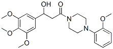 CAS 登录号：23851-98-1， 4-(2-甲氧基苯基)-1-[3-(3,4,5-三甲氧基苯基)-3-羟基丙酰基]哌嗪