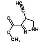 CAS 登录号：2387-31-7， 甲基4-乙炔基-4,5-二氢-1H-吡唑-3-羧酸酯