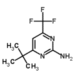 CAS#: 238742-83-1, 4-(2-Methyl-2-Propanyl)-6-(Trifluoromethyl)-2-Pyrimidinamine