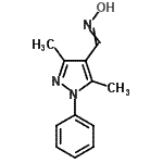 CAS 登录号：23890-08-6， 1-(3,5-二甲基-1-苯基-1H-吡唑-4-基)-N-羟基甲亚胺