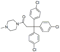 CAS 登录号：2390-22-9， 3,3,3-三(4-氯苯基)-1-(4-甲基哌嗪-1-基)丙-1-酮